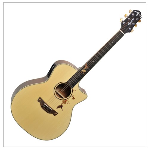 crafter tb maho plus 单板可插电民谣吉他 内建调音功能 附原厂硬盒