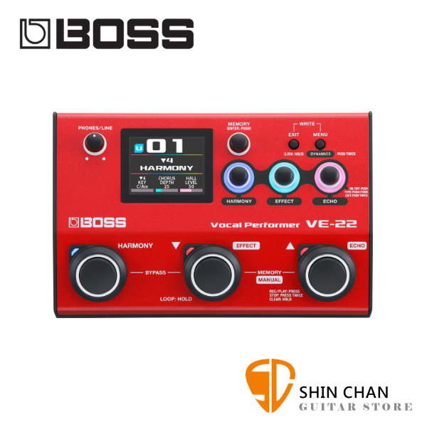 Boss VE-22 人聲效果器【Vocal Performer/VE22/兩年保固】 - 小新樂器