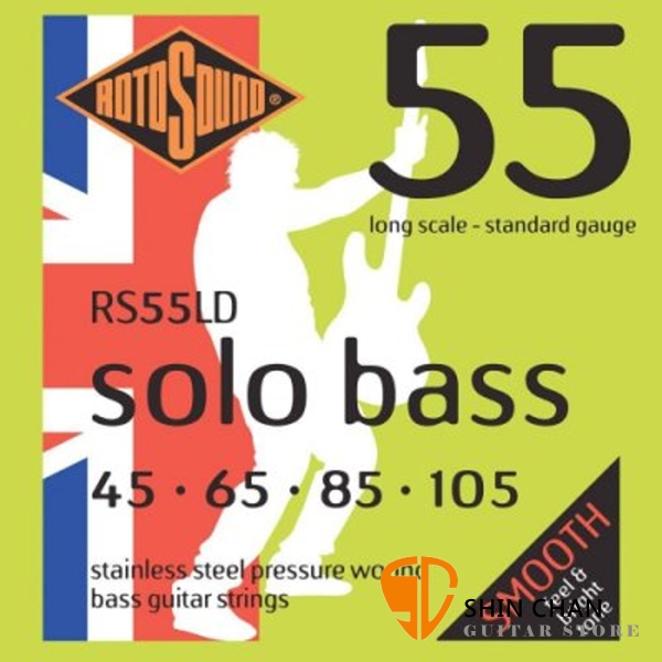 ROTOSOUND RS55LD 電貝斯弦 (45-105)【英國製/BASS弦/RS-55-LD】