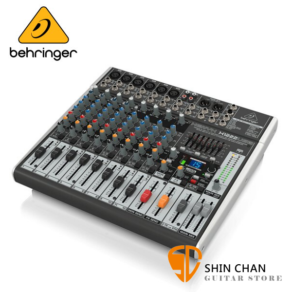 德國 Behringer XENYX X1222USB 12軌 混音器 / 耳朵牌 台灣公司貨 德國 Behringer XENYX X1222USB 12軌 混音器 / 耳朵牌 台灣公司貨