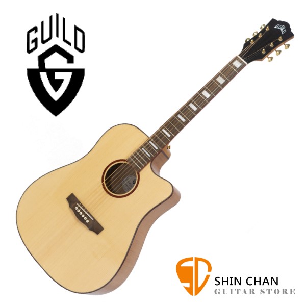 Guild 美國吉他品牌 GUILD D-250C 雲杉面單板/虎紋楓木側背板 附 Guild 原廠吉他厚袋 台灣公司貨 D250C
