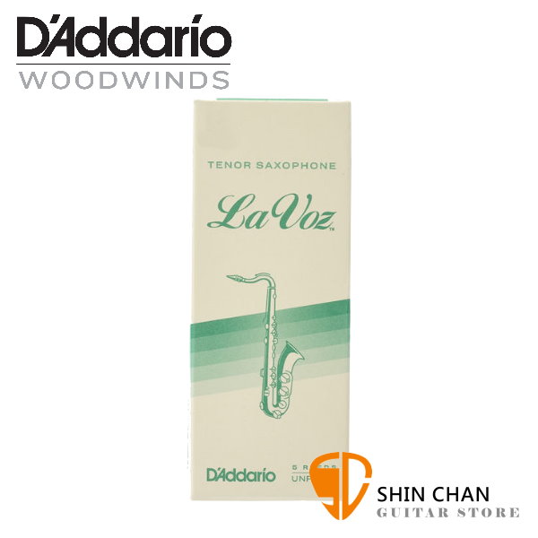 美國 Daddario La Voz 次中音 薩克斯風竹片 Medium (2.5號) Tenor Sax (5片/盒)【RICO】