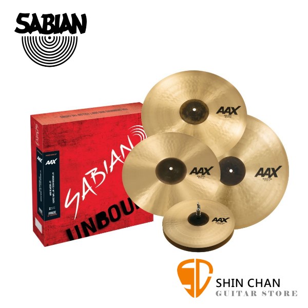 Sabian 5片套裝銅鈸 AAX Promotional SET 套鈸 內贈18吋 Crash【型號:25005XCP】