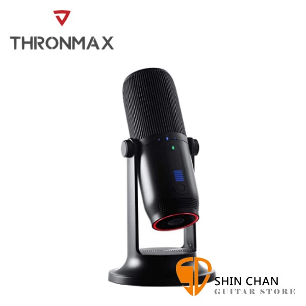 Thronmax ONE 黑 USB 電容式麥克風 取樣率48kHz 16bits/USB連接/無驅動隨插即用
