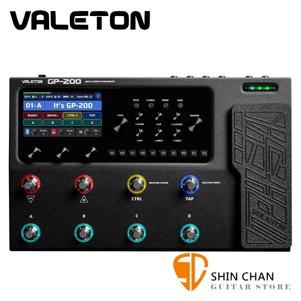 Valeton GP200 綜合效果器 附變壓器【原廠公司貨/一年保固】