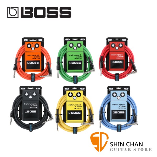 BOSS BIC10A 一直一L頭 3公尺 樂器專用導線【吉他/貝斯/鍵盤/KEYBOARD/電子鼓適用/BIC-10A】
