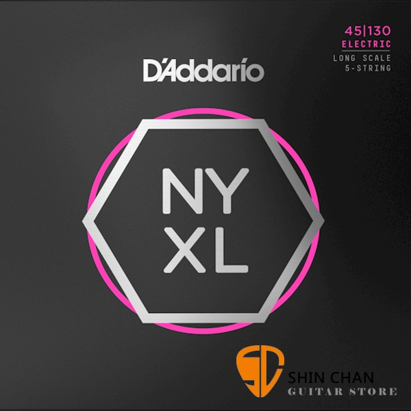 美國 DAddario NYXL45130 5弦電貝斯弦 (45-130)【NYXL-45130/Bass弦專賣店】