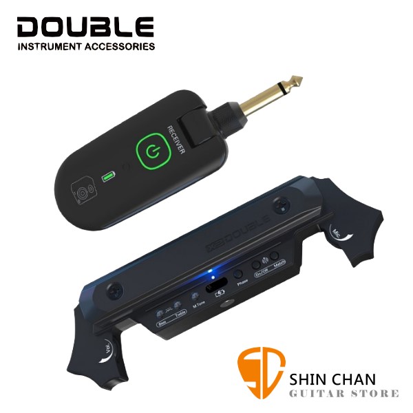 Double X2 民謠吉他專用拾音器 木吉他拾音器【有線、無線雙輸出/RX線圈 & 麥克風雙拾音/響孔安裝】