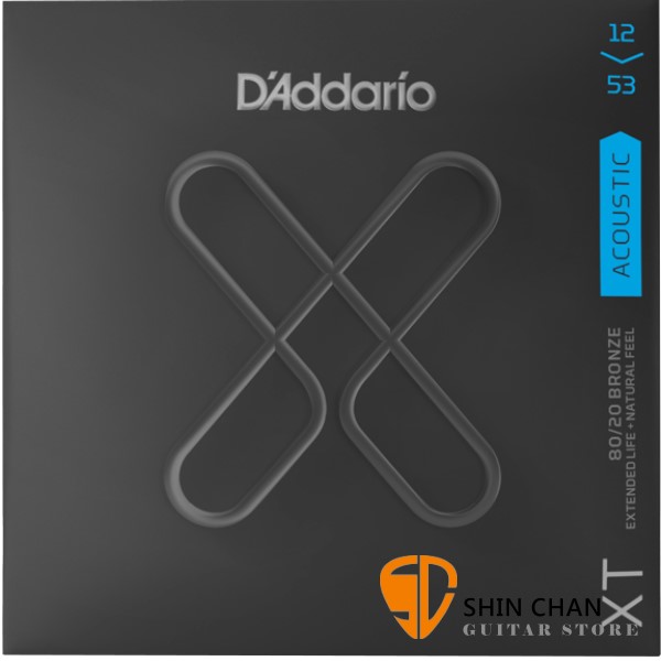 美國 D'Addario XTABR1253 (12-53) 民謠吉他弦【XTABR-1253/木吉他弦專賣店/DAddario】