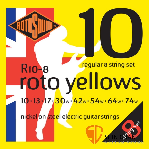 ROTOSOUND R10-8 8弦電吉他弦 (10-74)【英國製/吉他弦/R-10-8】