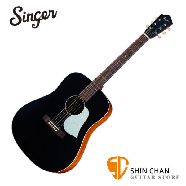 Singer D01-BLK 黑色 面單板 / 民謠吉他 41吋 附原廠吉他琴袋 台灣公司貨（aNueNue吉他副牌）