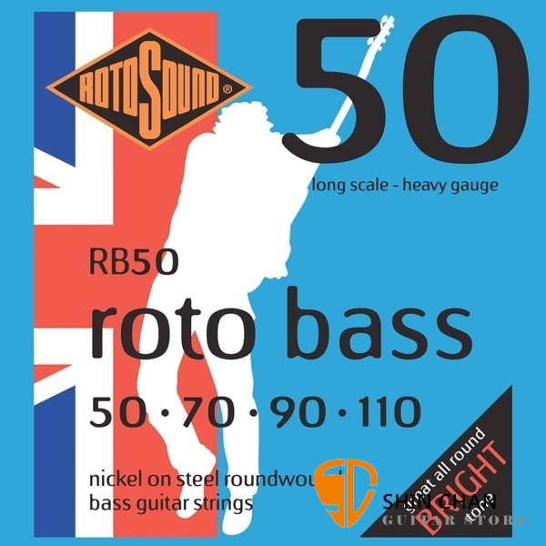 ROTOSOUND RB50 電貝斯弦 (50-110)【英國製/BASS弦/RB-50】