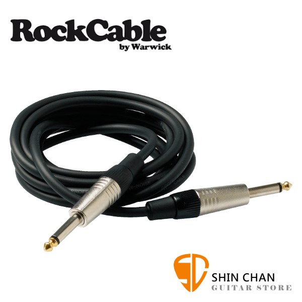 RockCable RCL 30203 D6 雙直頭 3公尺 樂器專用導線【吉他/貝斯/鍵盤/KEYBOARD/電子鼓適用】