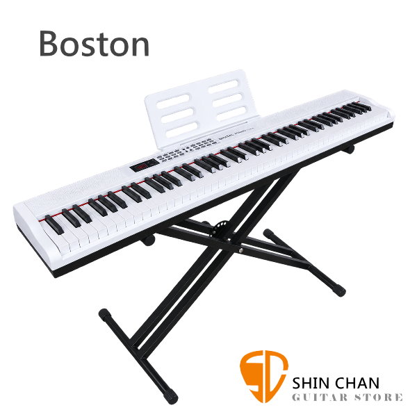 Boston BSN-910 88鍵藍牙可攜式電鋼琴 內附鋰電池 可充電使用 附X型琴架 BSN910