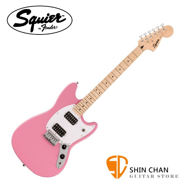 Fender Squier Mustang HH Maple 雙雙電吉他 原廠附黑色琴袋【楓木指板】0373702555
