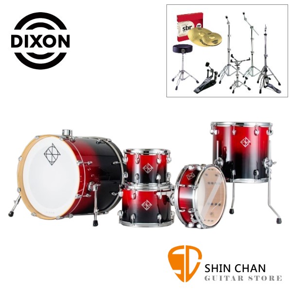 Dixon PODFM522 爵士鼓組 有4種顏色可選【內含9270PK 腳架/SABIAN SBR 4片裝套鈸/鼓椅】