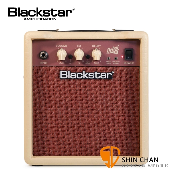 Blackstar DEBUT 10E 10瓦吉他音箱 復古白 專利ISF音頻控制 內建破音/延遲效果器 原廠公司貨 一年保固