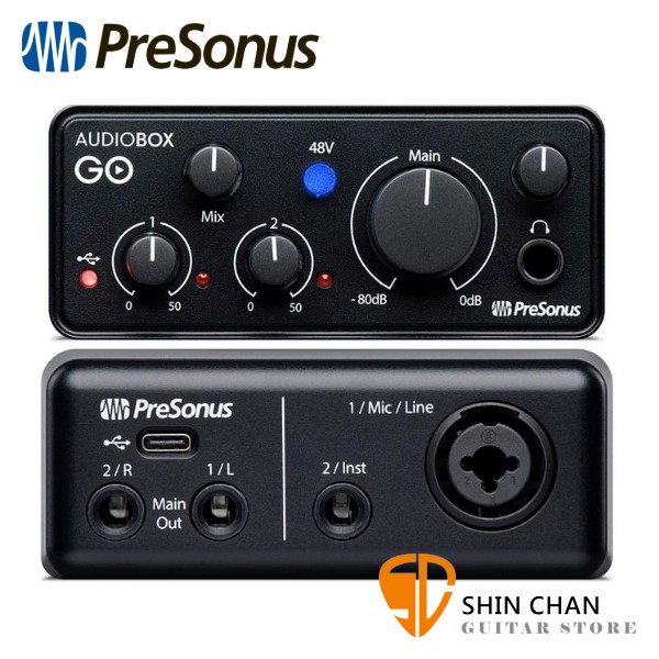 Presonus AudioBox Go 錄音介面/錄音界面 內含軟體 原廠公司貨 一年保固