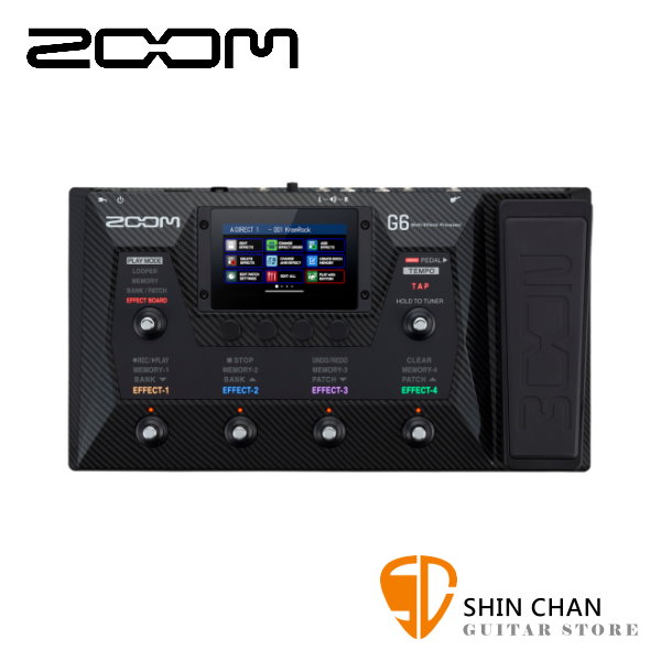 ZOOM G6 電吉他綜合效果器 原廠公司貨 一年保固【Guitar Effects Pedal】