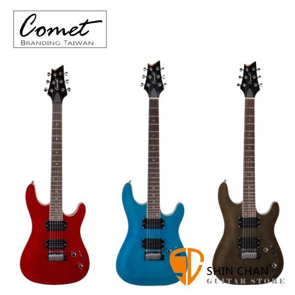 Comet 慧星AX-1雙雙拾音器小搖桿電吉他（附Comet吉他袋、導線、Pick、調琴工具）