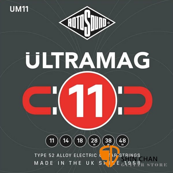 ROTOSOUND UM11 電吉他弦 Ultramag (11-48)【英國製/電吉他弦/UM-11】