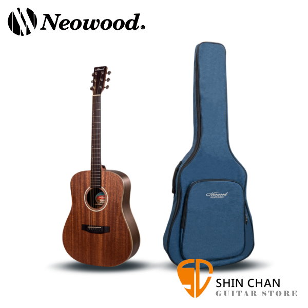 Neowood TM-2 桃花心木 34吋 民謠吉他 Baby桶身 附贈吉他袋、Pick、移調夾、背帶【TM2】