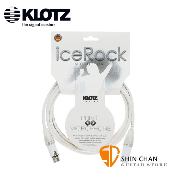 德國製 Klotz IceRock IRFM0100 麥克風線 1公尺 卡農頭 正成公司貨