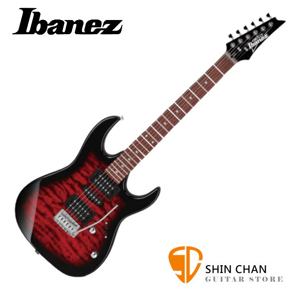Ibanez  GRX70QA-TRB 雙單雙 電吉他 深紅虎紋色 原廠公司貨 另贈多樣好禮