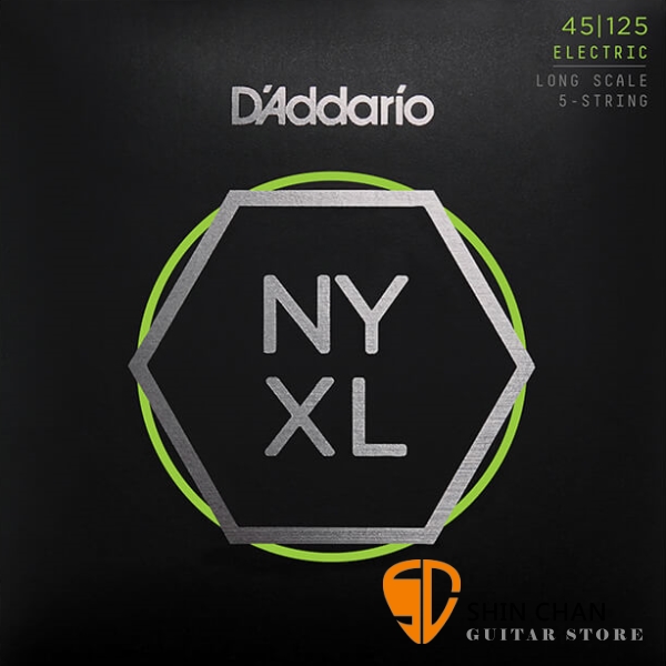 美國 DAddario NYXL45125 5弦電貝斯弦 (45-125)【NYXL-45125/Bass弦專賣店】