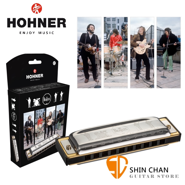 HOHNER THE BEATLES 披頭四紀念款 十孔口琴/藍調口琴/民謠口琴 調性:C大調