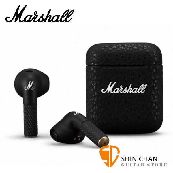 Marshall MINOR III 真無線藍牙耳機 耳塞式/ 藍牙5.2 / 支援無線充電 / 12mm動圈單體 經典黑 台灣公司貨