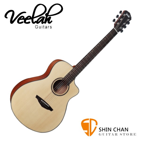 Veelah 吉他 VFCSM 切角 民謠吉他 / 木吉他 附原廠琴袋、PICK、背帶、移調夾 台灣公司貨