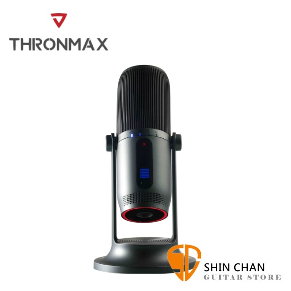Thronmax One Pro 灰 USB電容式麥克風 取樣率96kHz 24bits/USB連接/無驅動隨插即用