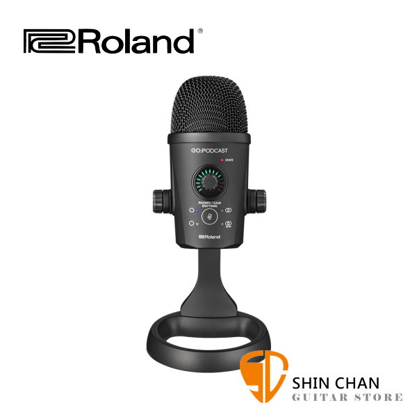 Roland GO:PODCAST USB麥克風 直播 錄音 Podcast 適用 兩年保固 台灣公司貨