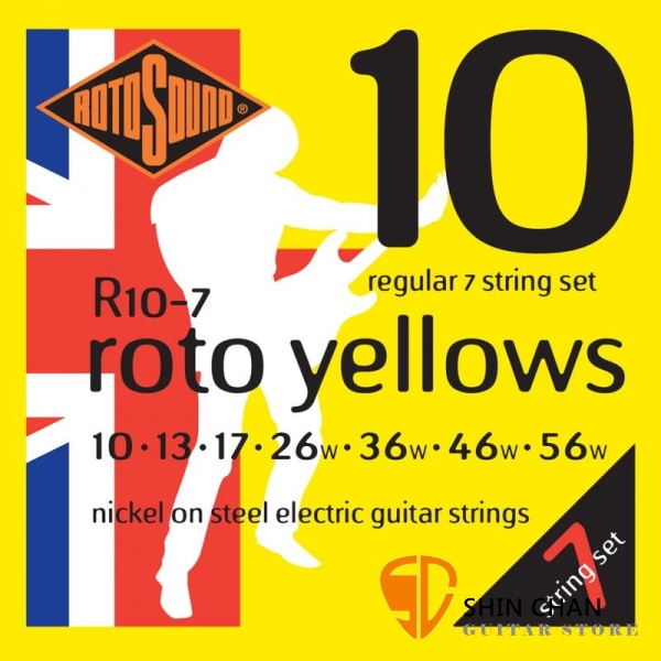 ROTOSOUND R10-7 7弦電吉他弦 (10-56)【英國製/吉他弦/R-10-7】