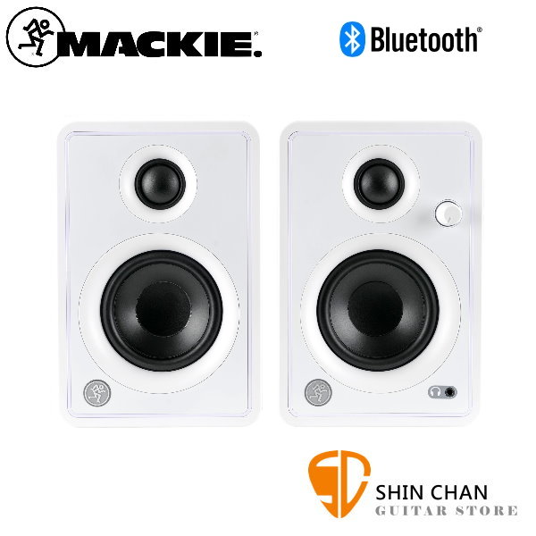 Mackie CR3-XBT 3吋藍芽監聽喇叭 50瓦 一對兩顆 白色【穎凱公司貨 保固兩年】