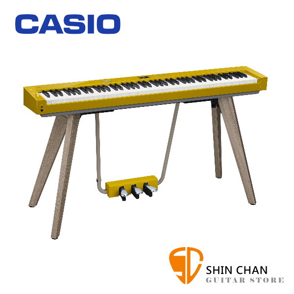 CASIO PX-S7000 和諧芥黃色 便攜式 88 鍵數位鋼琴/電鋼琴 原廠公司貨 含原廠琴架 附藍牙接收器【PXS7000】