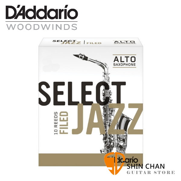 竹片&#9658;美國 RICO Select Jazz 中音 薩克斯風竹片  3 Soft  Alto Sax (10片/盒)