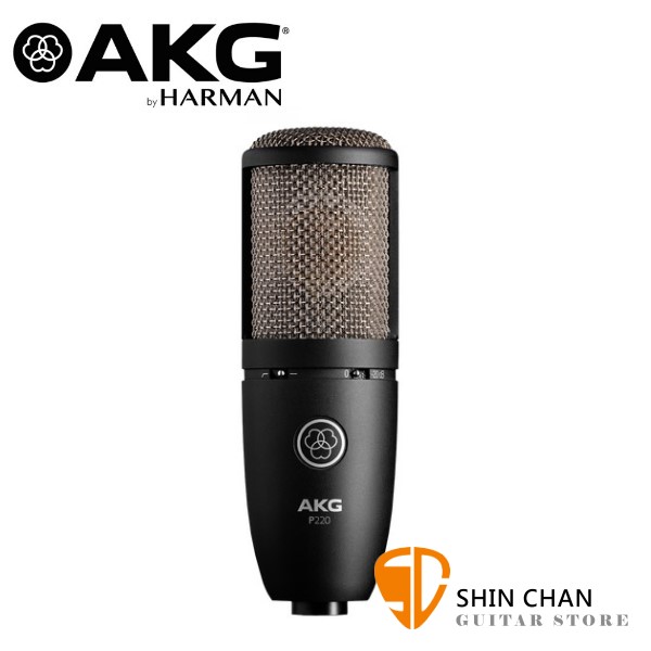 AKG P220 電容式 大震模 麥克風 心型指向 附原廠便攜盒、避震架【P-220】