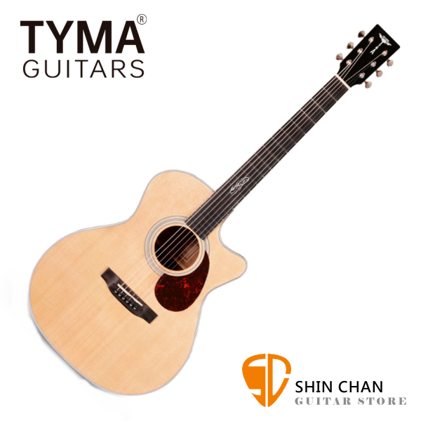 TYMA TG-15 全單板 雲杉木面單 / 桃花心側背單板 GA桶 切角民謠吉他 TG15 附贈原廠吉他硬盒