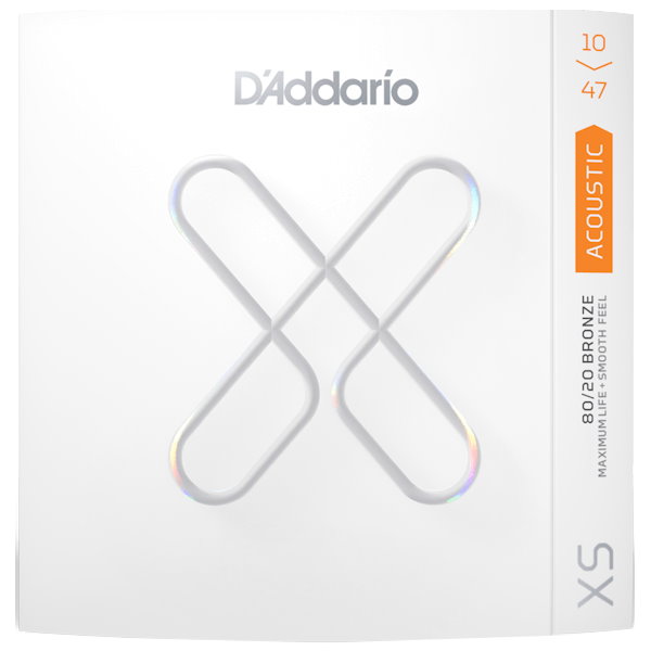 D'Addario XSABR1047 薄膜黃銅民謠弦 (10-47)【木吉他弦】