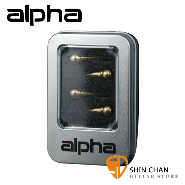 民謠吉他弦釘 alpha P-212 木吉他特級黃銅弦栓 音色強化升級 1組6個 金屬盒裝 民謠吉他弦釘【P212】