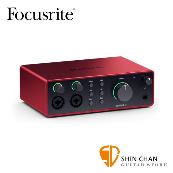 Focusrite Scarlett 4i4 4th Gen USB-C 錄音介面 第四代