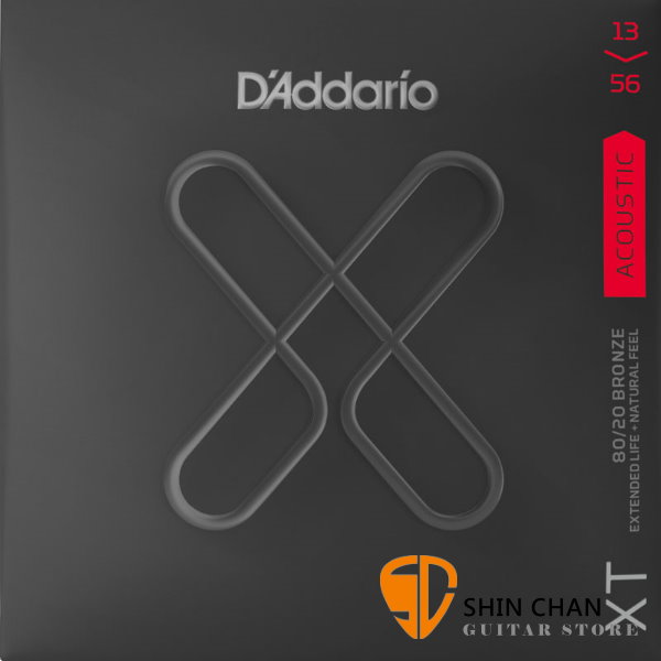 美國 D'Addario XTABR1356 (13-56) 民謠吉他弦 【XTABR-1356/木吉他弦專賣店/DAddario】