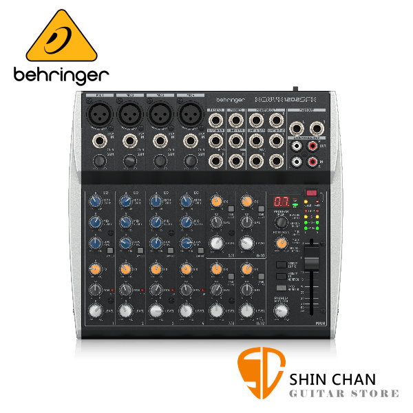 德國 Behringer XENYX 1202SFX 12軌數位效果混音器