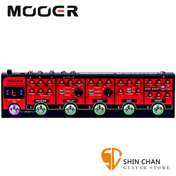 Mooer RT 電吉他綜合效果器【Red Truck】【原廠公司貨/一年保固】