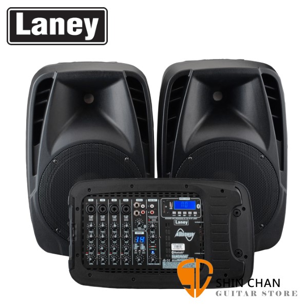 Laney 英國 AH2500D 10吋PA喇叭 藍芽音樂撥放 附贈2支麥克風/麥克風線/喇叭線【AH-2500D】