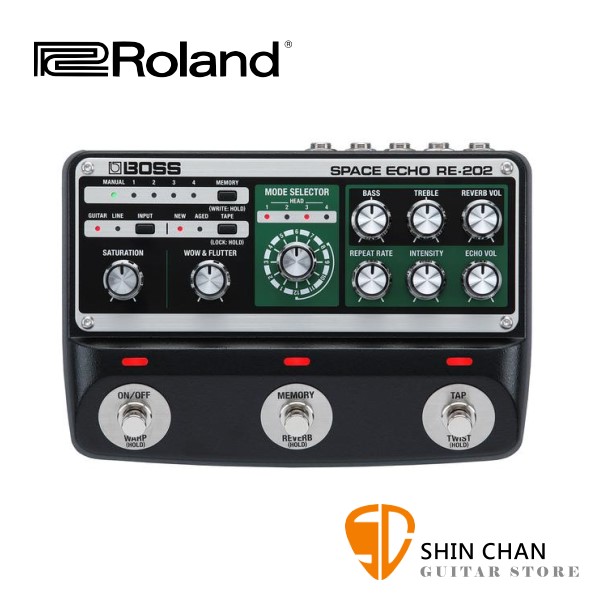 BOSS RE-202 Space Echo 經典回音/殘響 效果器 【RE202/Roland】