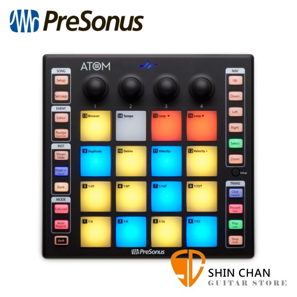 Presonus ATOM 打擊板式 控制器 原廠公司貨