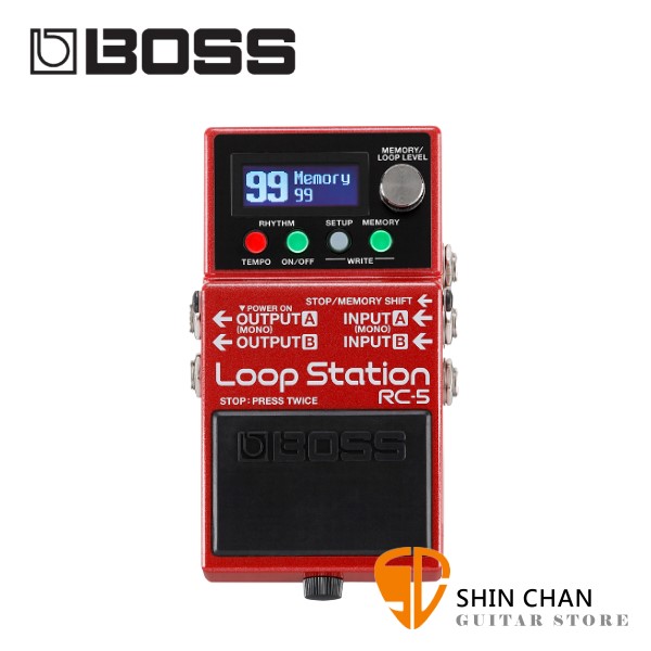 Boss RC-5 Loop Station 樂句循環工作站【RC5/效果器/Roland/吉他/貝斯/數位錄音/五年保固】